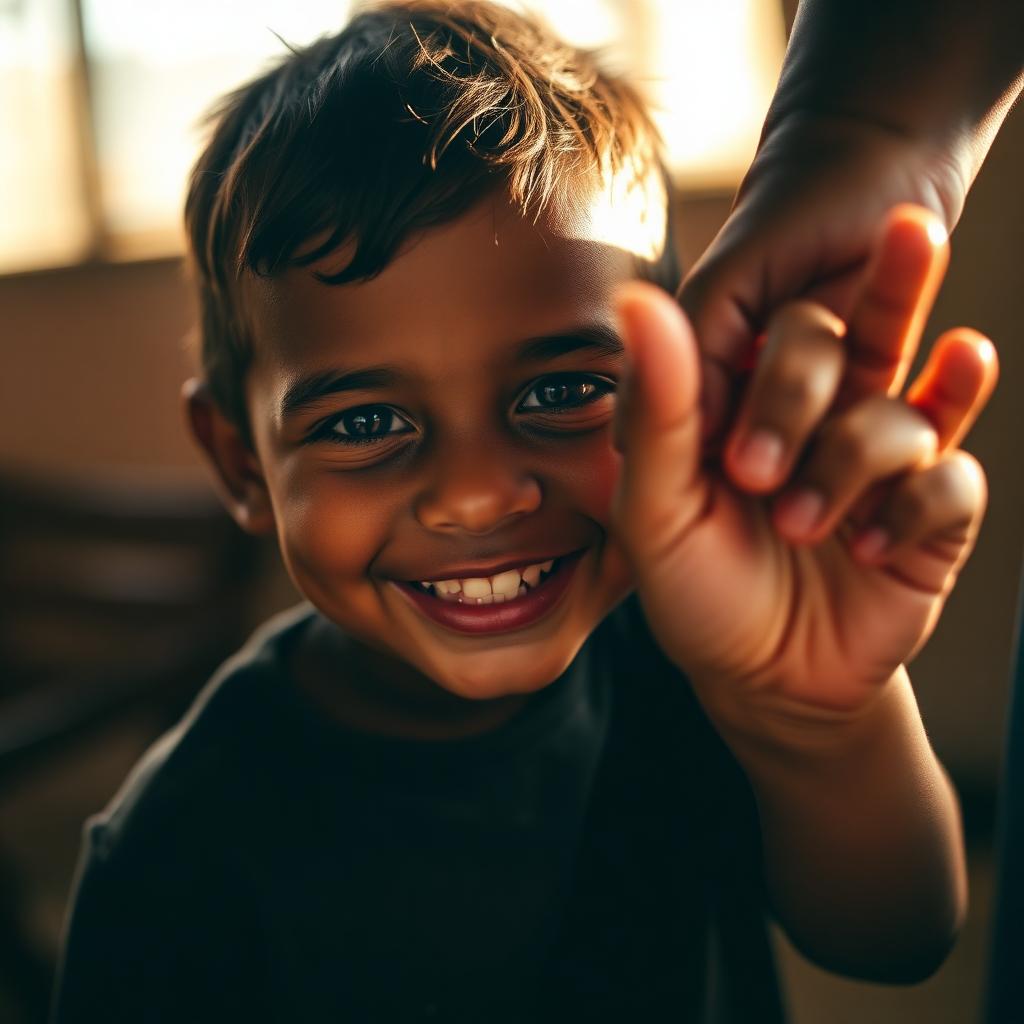 Criança sorrindo